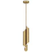 Manelis Mini Pendant in Brushed Gold