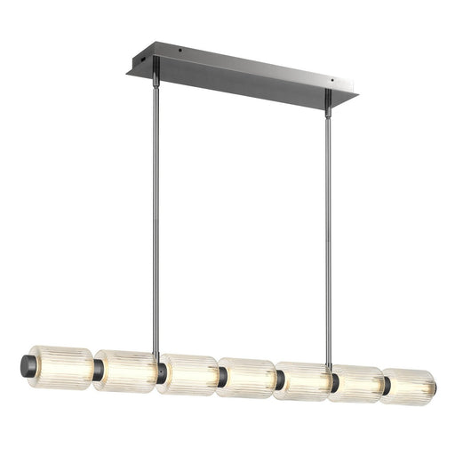 Turner 42" LED Linear Pendant in Black Chrome