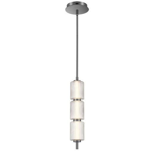 Turner LED Mini Pendant in Black Chrome