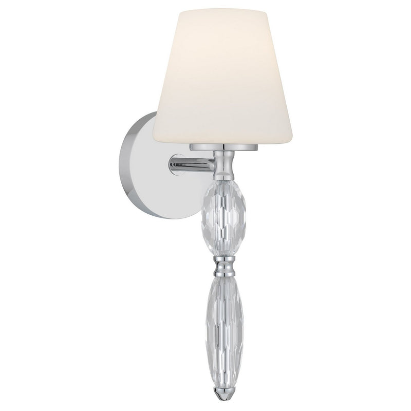 Stone Wall Sconce in Polished Chrome