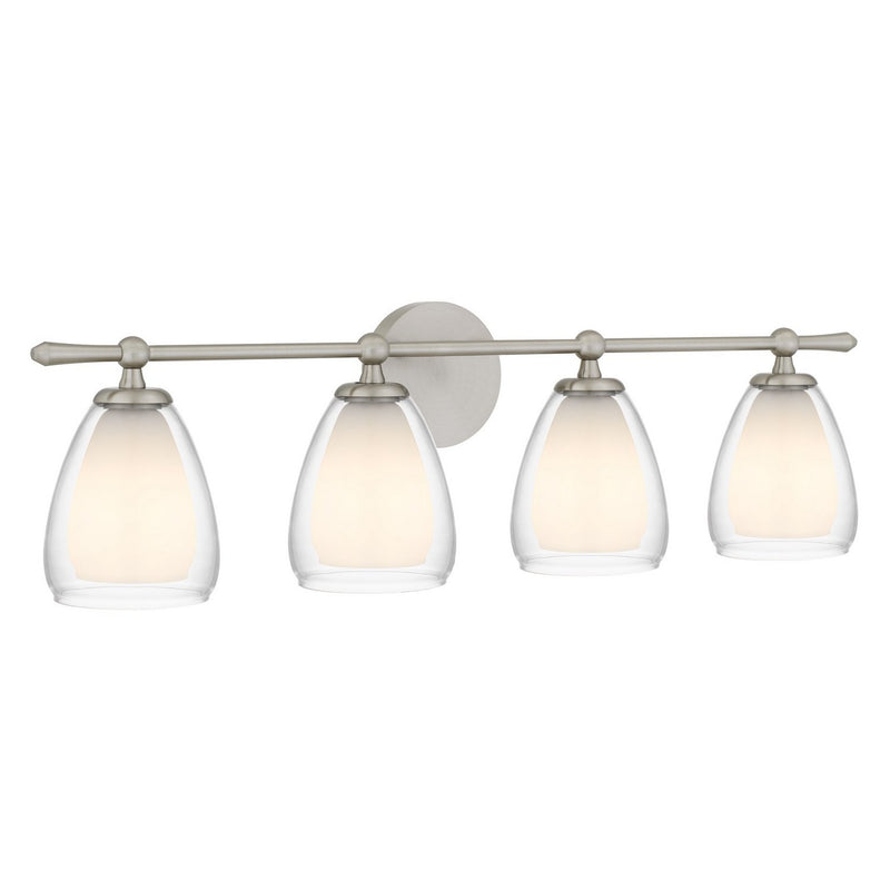 Vivienne 4-Light Bath Vanity Light in Brushed Nickel