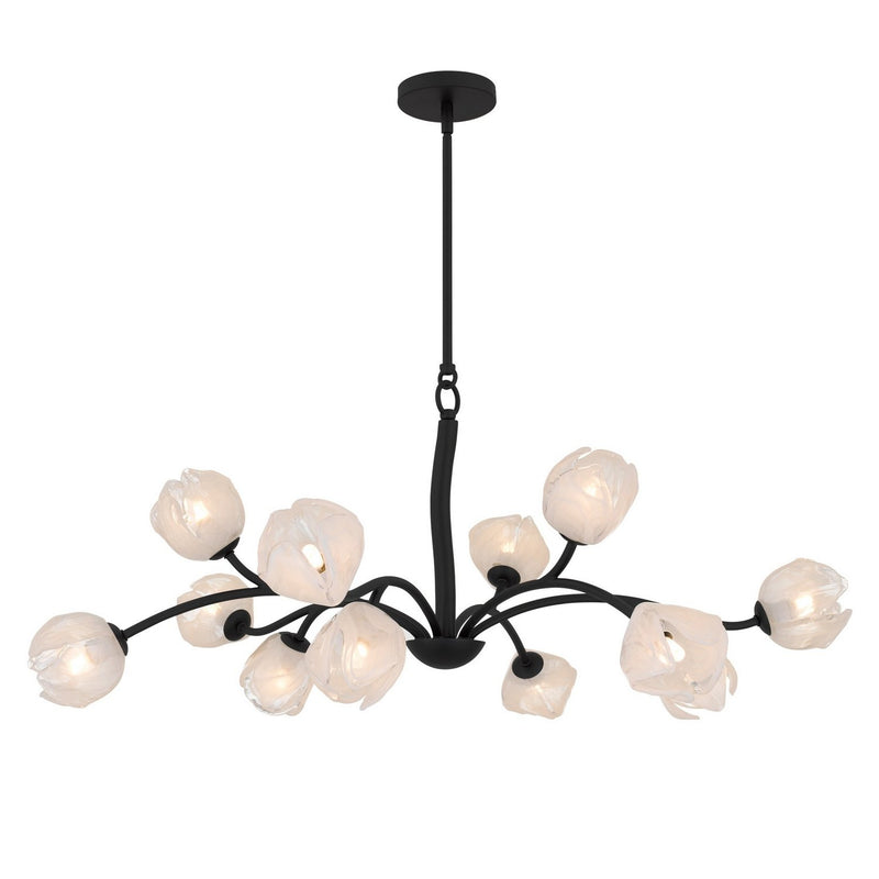 Walker 12-Light Chandelier in Matte Black