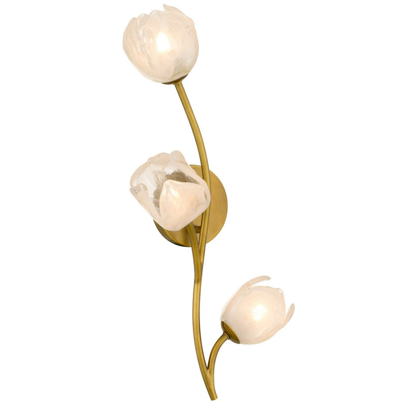 Walker 3-Light Wall Sconce in Vintage Brass