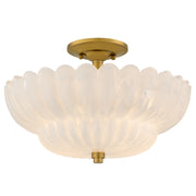 Whitecap 4-Light Semi-Flush Mount in Brushed Gold