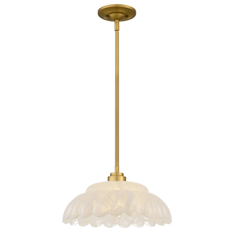 Whitecap Pendant in Brushed Gold