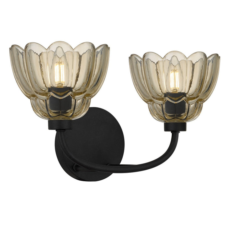 Whitecap 2-Light Bath Vanity Light in Mottled Cocoa