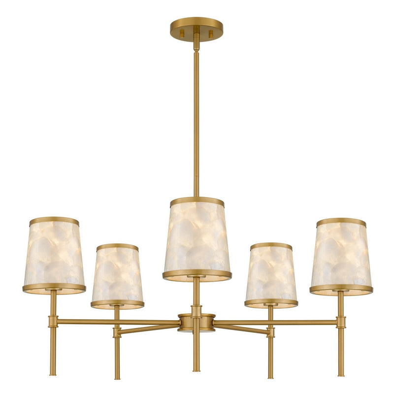 Windley 5-Light Chandelier in Brushed Gold