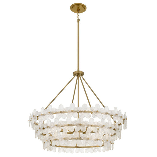 Wright 6-Light Pendant in Brushed Gold