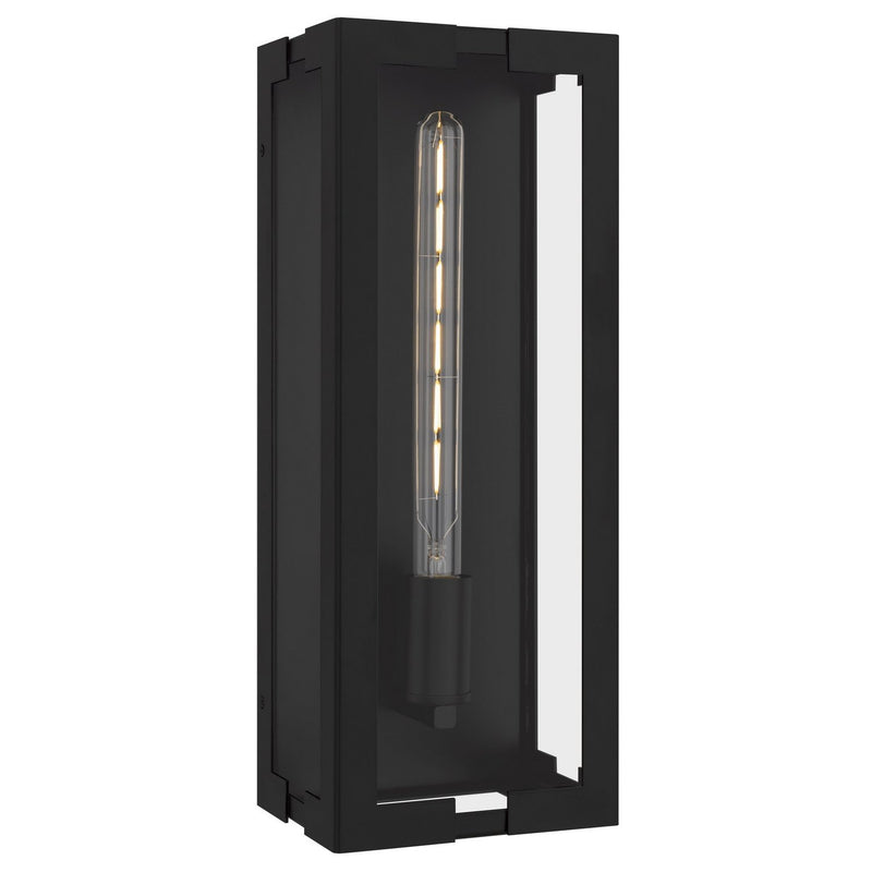 Young Large Outdoor Wall Lantern in Matte Black