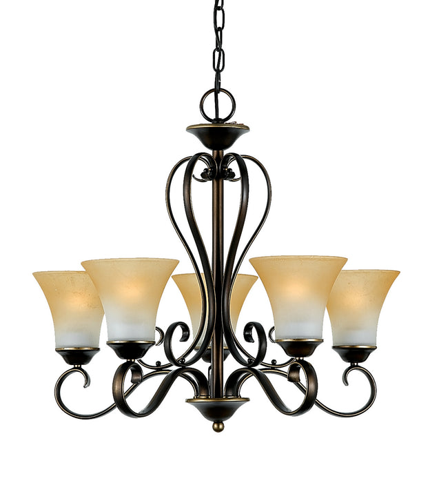 Duchess 5-Light Chandelier in Palladian Bronze - Lamps Expo