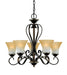 Duchess 5-Light Chandelier in Palladian Bronze - Lamps Expo