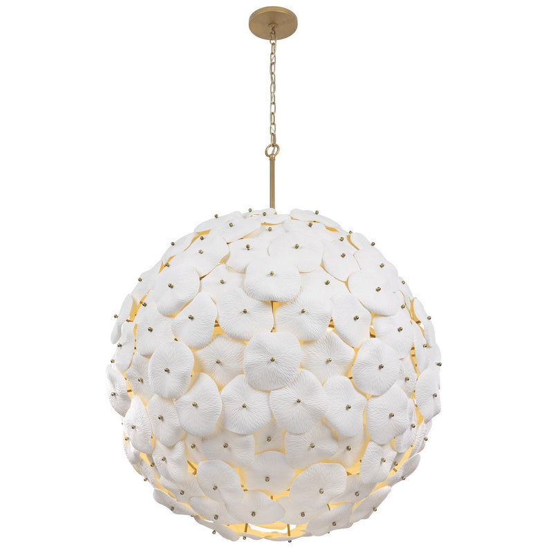 Coastlyn 9-Light Pendant in Legacy Brass