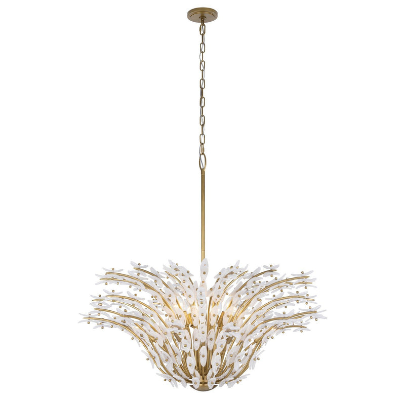 Sorra 14-Light Chandelier in Painted Legacy Brass
