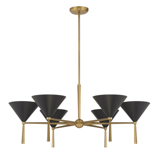 Cortan 6-Light Chandelier in Legacy Brass