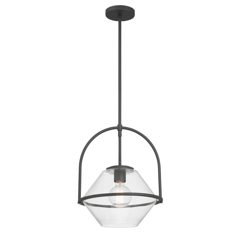 Coralyn Pendant in Dark Matte Black