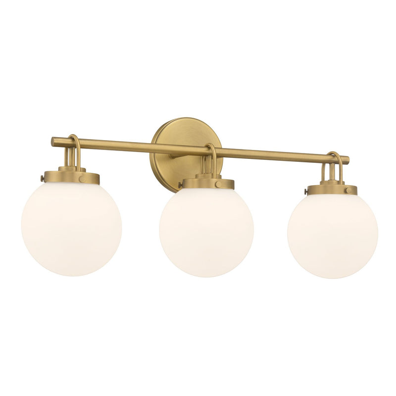 Ortesa 3-Light Bath Vanity Light in Legacy Brass