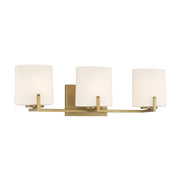 Mirelle 3-Light Bath Vanity Light in Legacy Brass