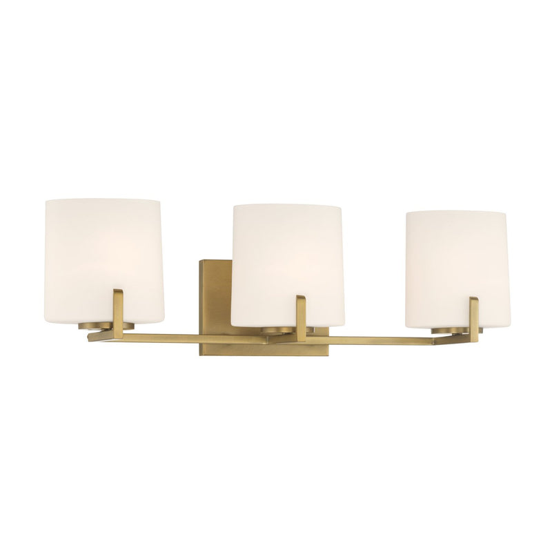 Mirelle 3-Light Bath Vanity Light in Legacy Brass