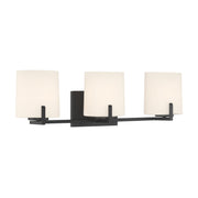 Mirelle 3-Light Bath Vanity Light in Dark Matte Black
