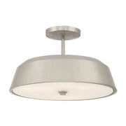 Trellwyn 3-Light Semi-Flush Mount in Brushed Nickel