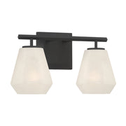 Siena 2-Light Bath Vanity Light in Dark Matte Black
