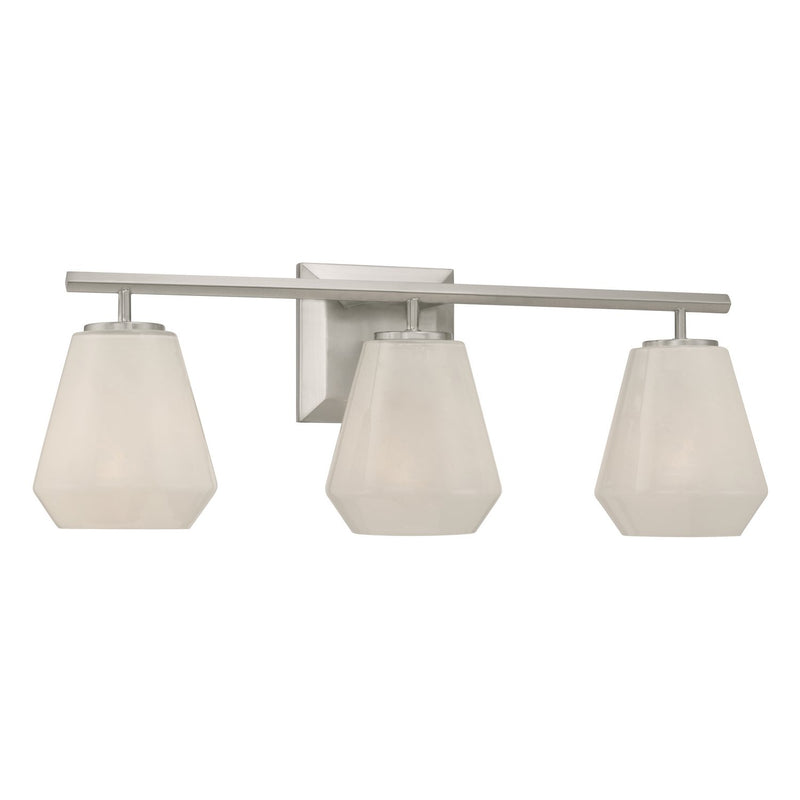 Siena 3-Light Bath Vanity Light in Brushed Nickel