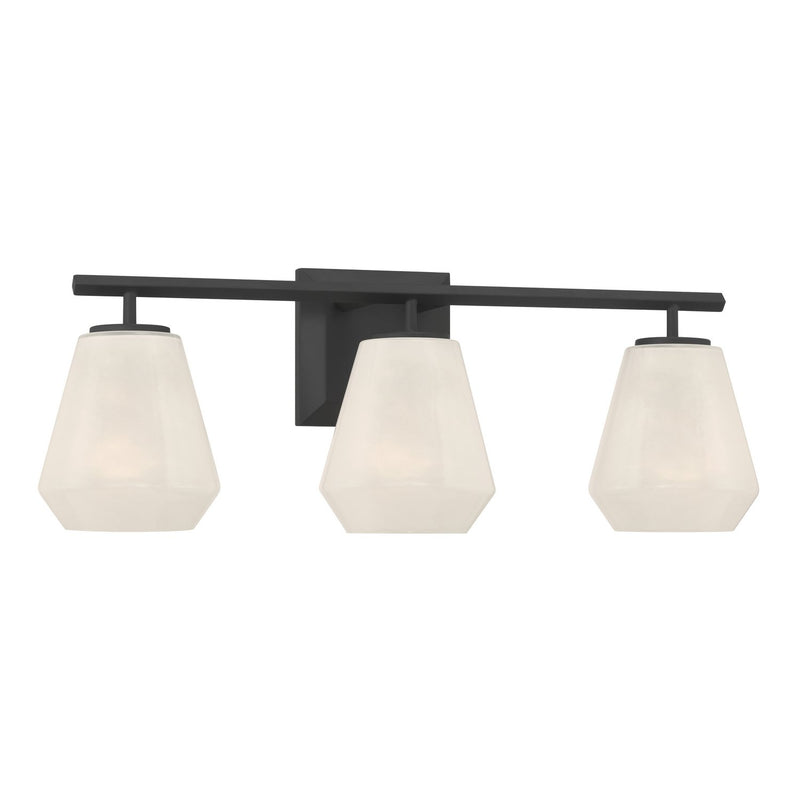 Siena 3-Light Bath Vanity Light in Dark Matte Black