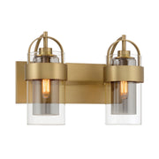 Ravik 2-Light Bath Vanity Light in Legacy Brass
