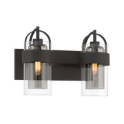 Ravik 2-Light Bath Vanity Light in Dark Matte Black