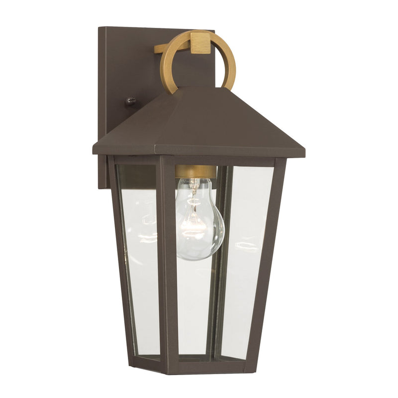 Bayra Outdoor Wall Lantern in Painted Legacy Brass