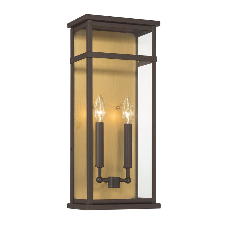 Briarlane 2-Light Outdoor Wall Sconce in Painted Legacy Brass
