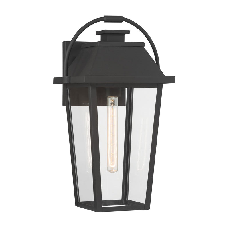 Branwyn Large Outdoor Wall Lantern in Sand Coal Black