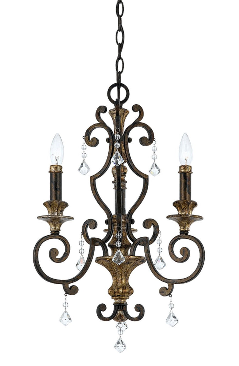 Marquette 3-Light Mini Chandelier in Heirloom
