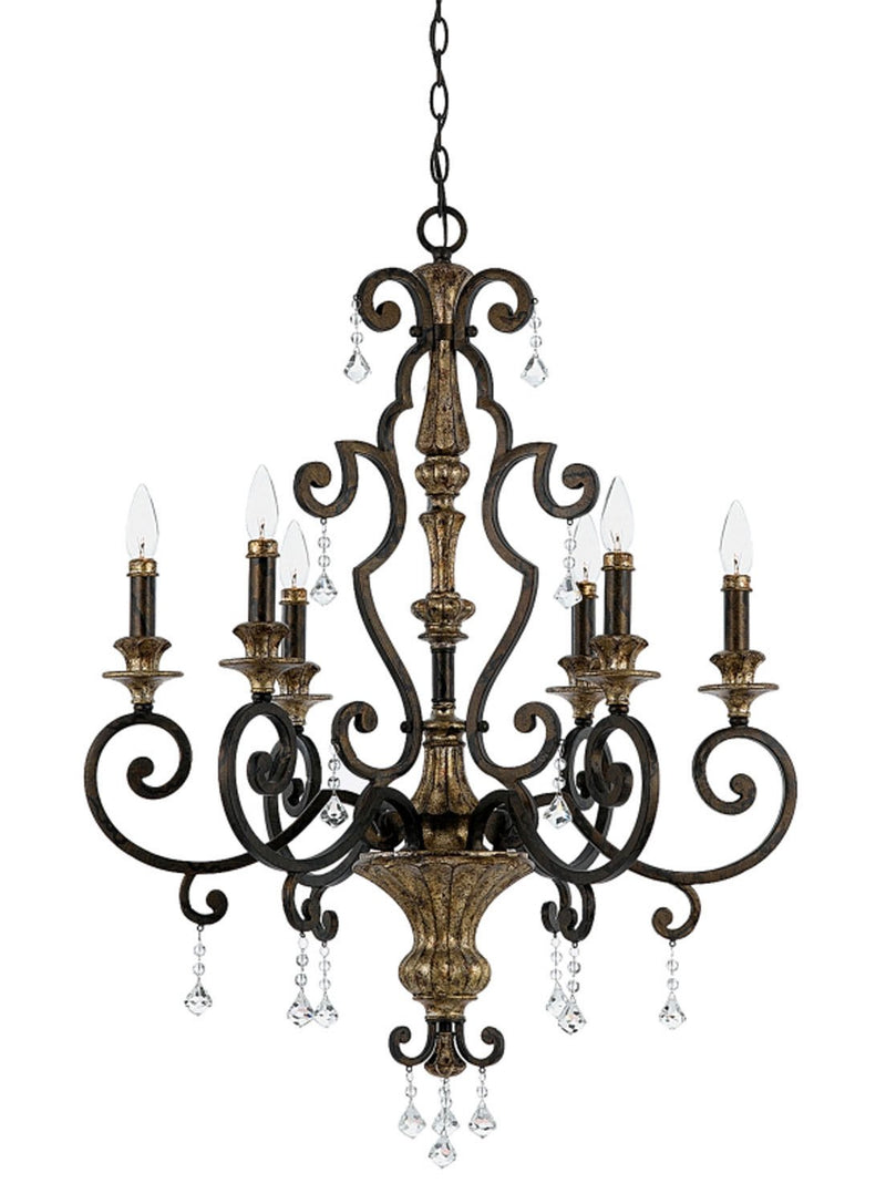 Marquette 6-Light Chandelier in Heirloom