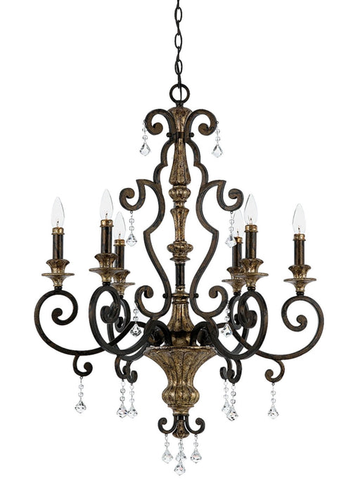 Marquette 6-Light Chandelier in Heirloom