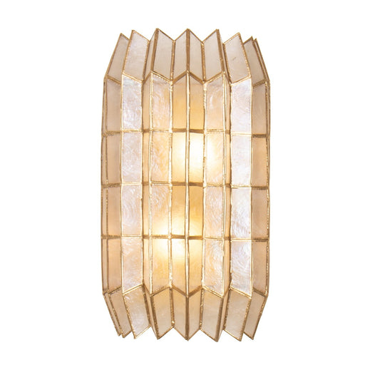 Fractal 2-Light Wall Sconce in Oxidized Gold Leaf