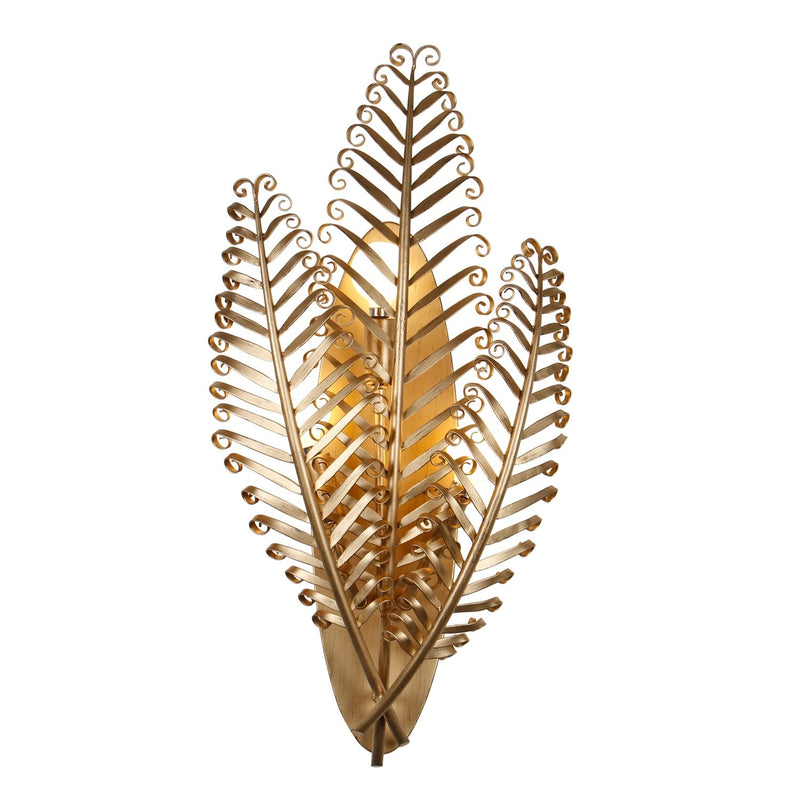 Fern 3-Light Wall Sconce in Modern Gold