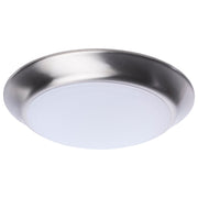 7.4" Dimmable LED Disk Flush Mount in Brushed Nickel