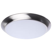 9.5" Dimmable LED Disk Flush Mount in Brushed Nickel