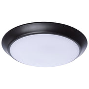 9.5" Dimmable LED Disk Flush Mount in Bronze