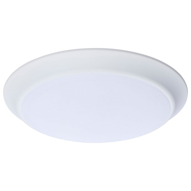 9.5" Dimmable LED Disk Flush Mount in White