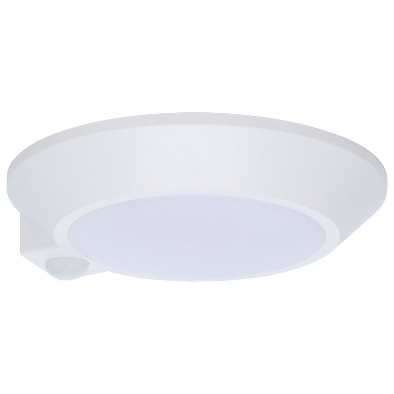 7.4" Non-Dimmable LED Disk Flush Mount in White