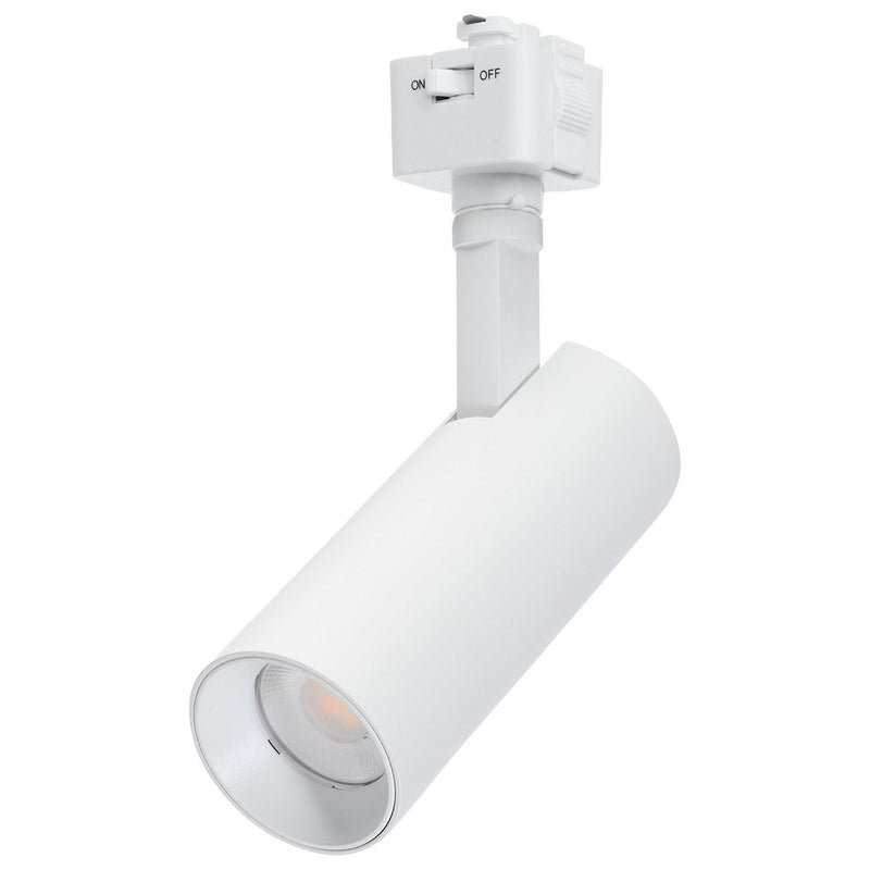 2" LED Track Head, 5.38" Tall in Matte White