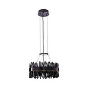 Glacier 20" LED Pendant in Black Nickel