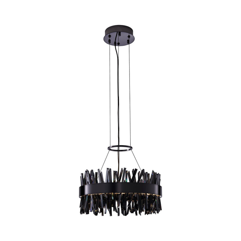 Glacier 20" LED Pendant in Black Nickel