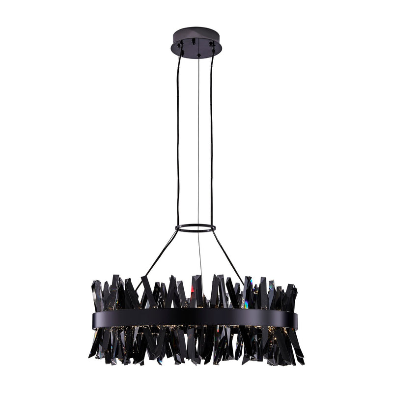Glacier 32" LED Pendant in Black Nickel