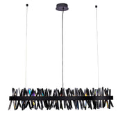 Glacier 60" LED Linear Pendant in Black Nickel