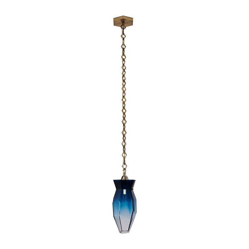 Bolsa 6.5" Mini Pendant in Winter Brass