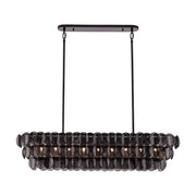 Uroko 9-Light Linear Pendant in Black Nickel