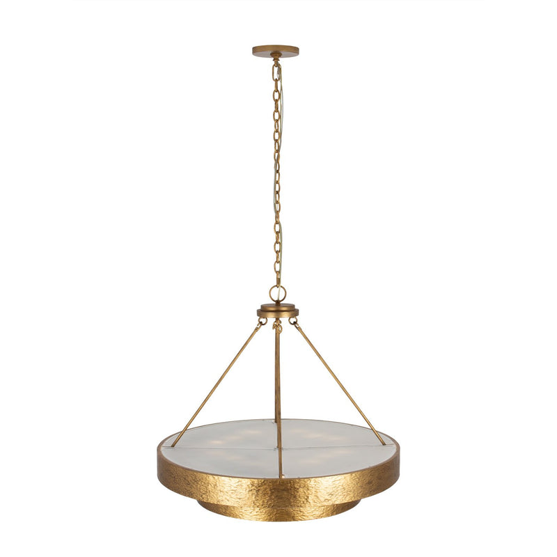 Moda 12-Light Chandelier in Rustic Gold
